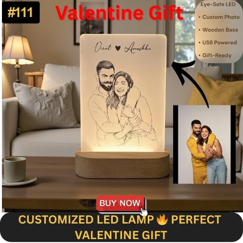 CUSTOMIZED LED LAMP - Valentine gift